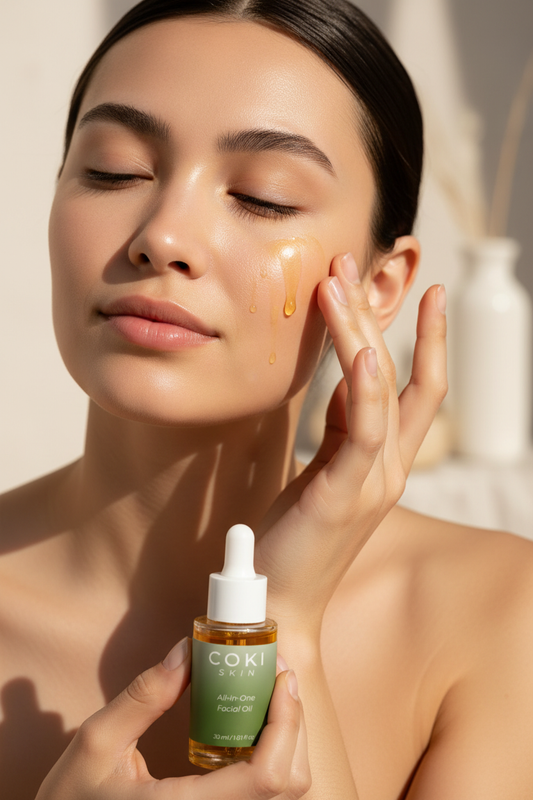 COKI SKIN All-In-One Facial Oil Lifestyle
